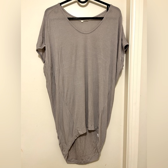 Monk & Lou Grey Oversized Lightweight Top - Picture 1 of 6